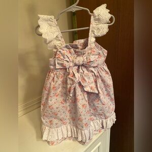 Zucchini‎ Floral Print Apron Dress